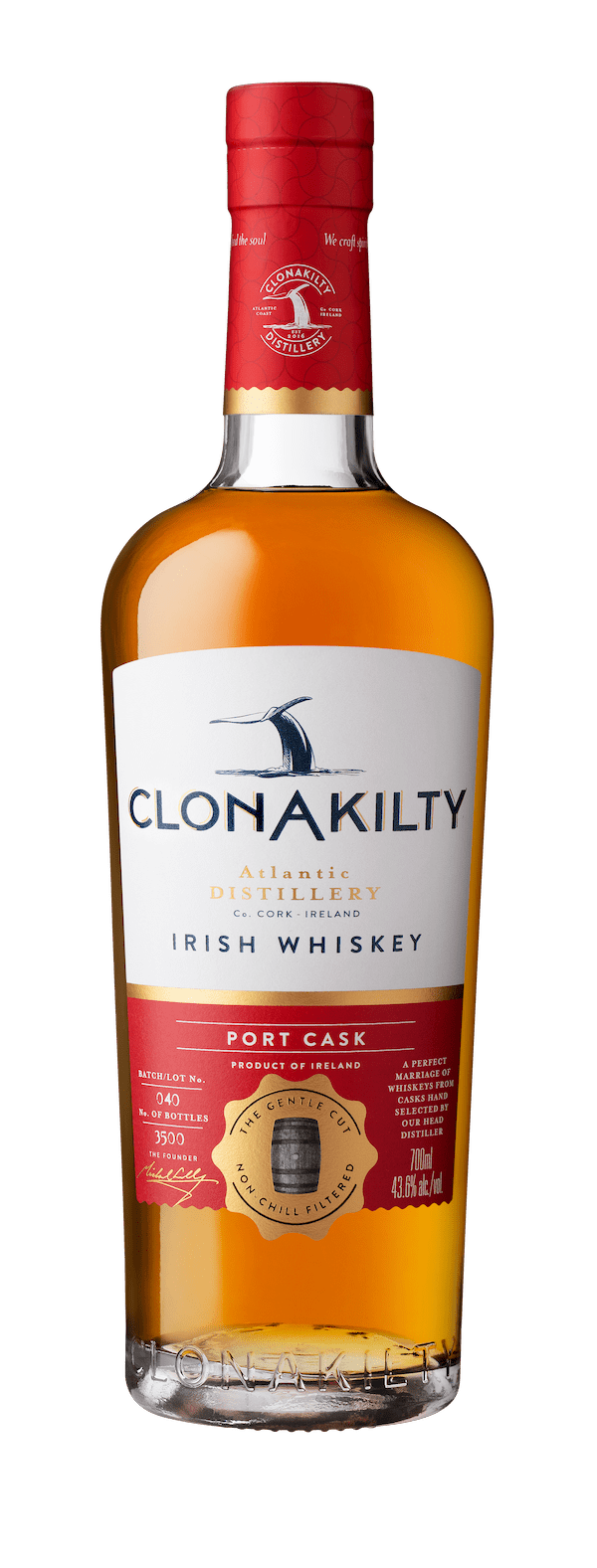 Clonakilty Irish Whiskey Port Cask 750ml